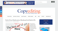 Desktop Screenshot of copyediting.com