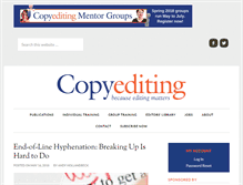 Tablet Screenshot of copyediting.com